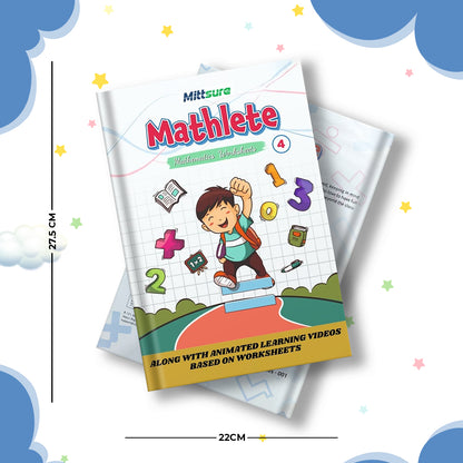 Mittsure kids Activity Worksheet for Class 4 | Set of 4 | Subjects-  English, Hindi, Maths, Evs