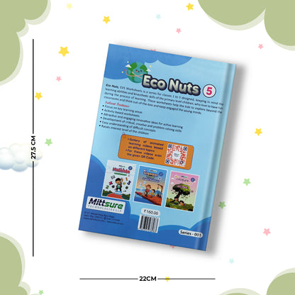 Mittsure Kids Activity Worksheet for Class 5| Set of 4| Subjects : English, Hindi, Maths, Evs