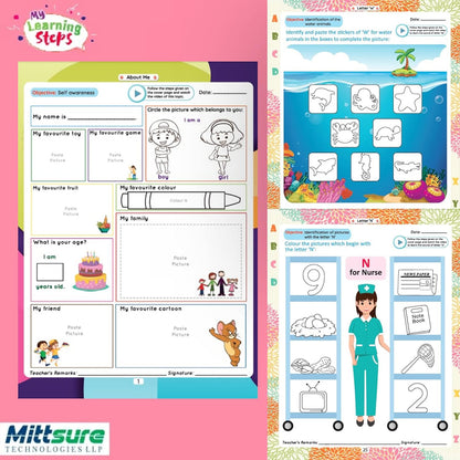 My Learning Steps Nursery Activity Worksheet