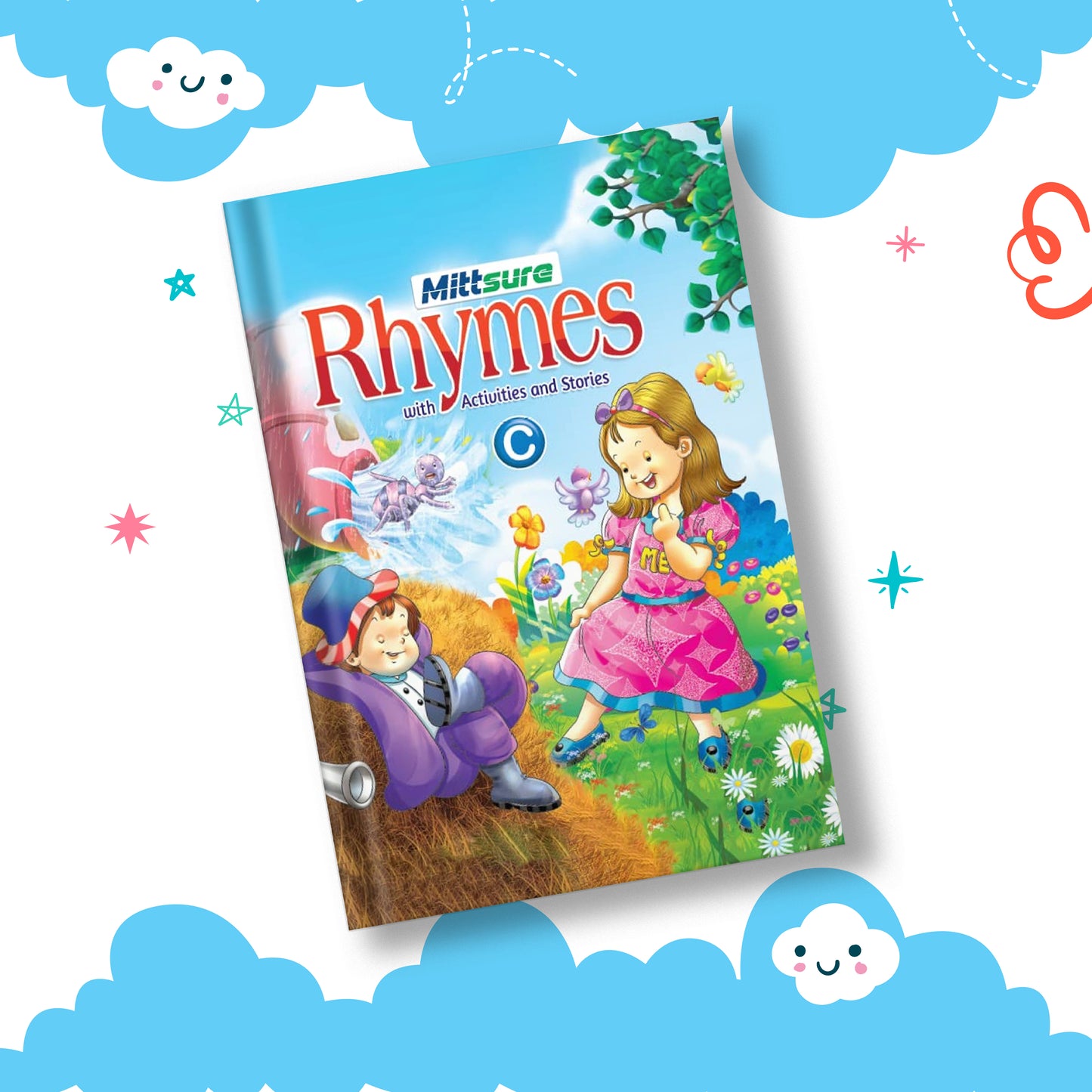 Rhymes, Junior Artist, Picture Dictionary Book for Class Ukg, Set of 3 Books, Age 5 to 7 years